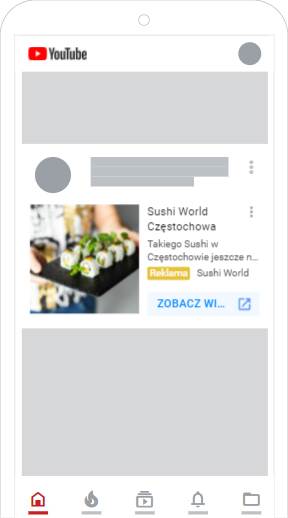 reklama banerowa dla Sushi World Częstochowa