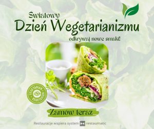 Grafika do social mediów na Dzień Wegetarianizmu - tortilla