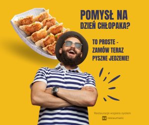 Grafika do social mediów na Dzień Chłopaka - pierogi