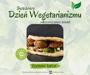 Grafika do social mediów na Dzień Wegetarianizmu - wege kotlet