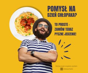 Grafika do social mediów na Dzień Chłopaka - spaghetti