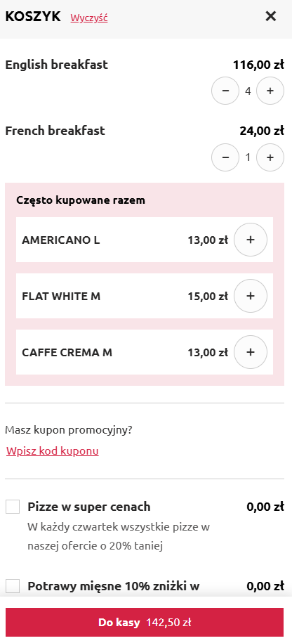 Jak wygląda cross-selling w koszyku